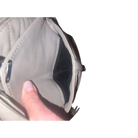 Botkier Dakota Backpack Gray Leather  Purse With Adjustable Strap Front Pocket - Picture 3 of 7